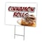 Signmission Cinnamon Rolls Yard Sign & Stake outdoor plastic coroplast window, C-1216-DS-Cinnamon Rolls C-1216-DS-Cinnamon Rolls - alternate 1
